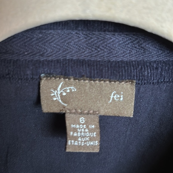 Anthropologie Fei Navy Blue Corduroy Dress size 6 - Picture 2 of 5